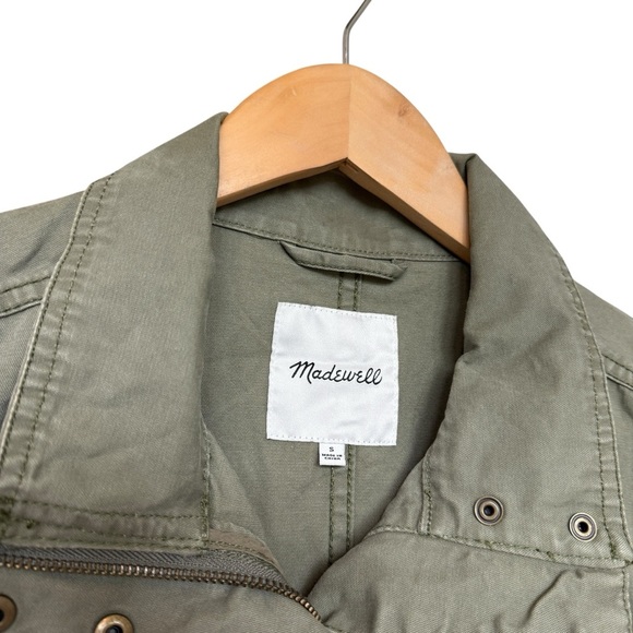 Madewell Women's Military Utility Jacket Green Military Style Size S Casual Fall - Picture 7 of 9